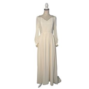 Vintage Ivory Wedding Dress Size 10 1986
